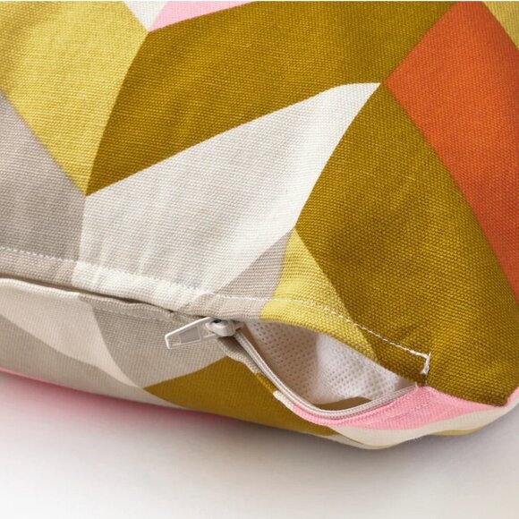 Ikea Cotton Chevron Pattern Pillow Covers 20 x 20" Colorful Double Sided 70s - Picture 6 of 7
